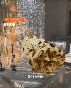 TELA DE SOMBREO REFORZADA BEIGE