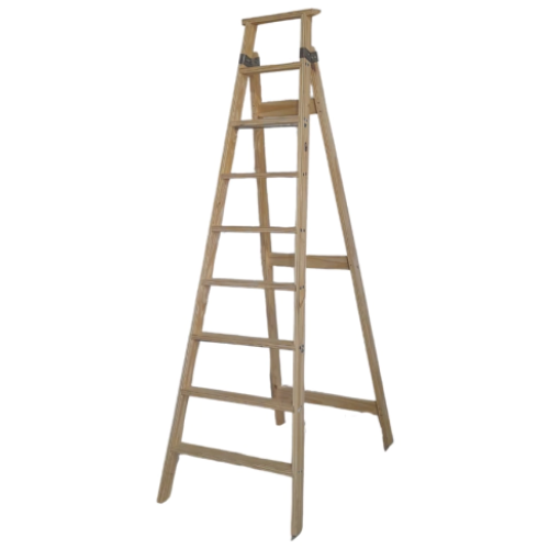 ESCALERA PINTOR 8 ESCALONES 2.42MT MADERA
