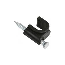 GRAMPA SUJETA CABLE- COAXI C 9 NEGRA Y BLANCAS TACSA