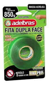 01277 CINTA ADELBRAS- DOBLE FAZ ACRILICA 19MMX2M