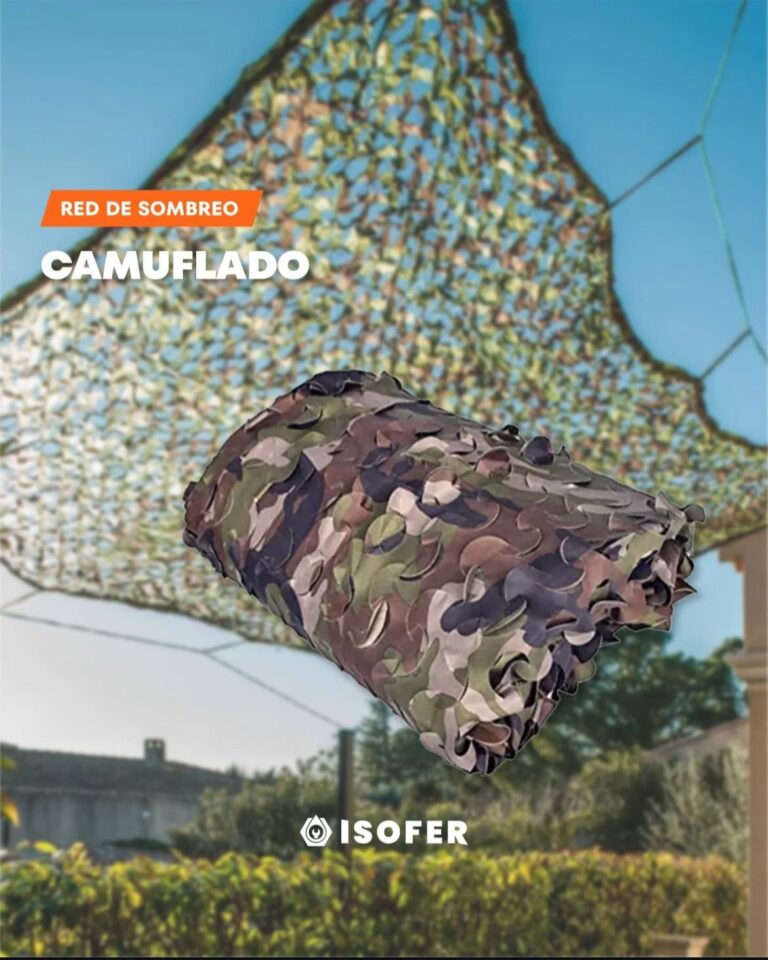 TELA SOMBREO C/ ANTIGRANIZO CAMUFLADO