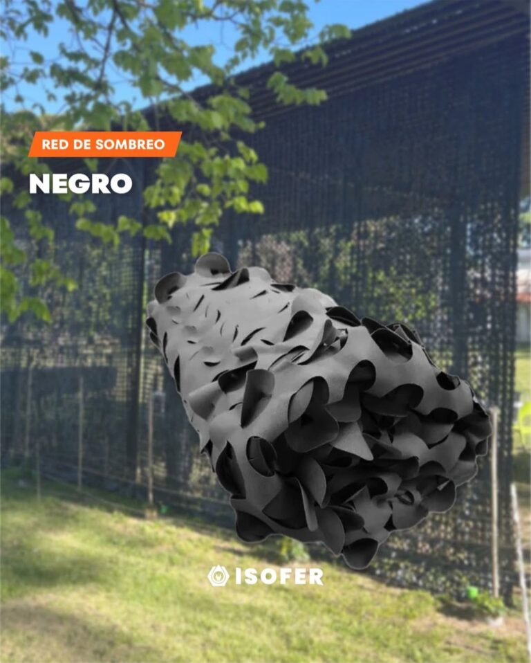 TELA DE SOMBREO REFORZADA NEGRO