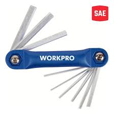 SET LLAVE ALLEN TIPO NAVAJA 9 PZS ALUMINIO