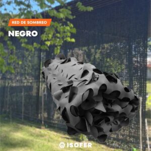 TELA DE SOMBREO REFORZADA NEGRO