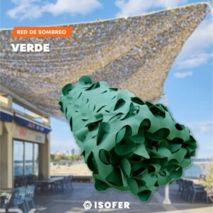 TELA DE SOMBREO REFORZADA VERDE